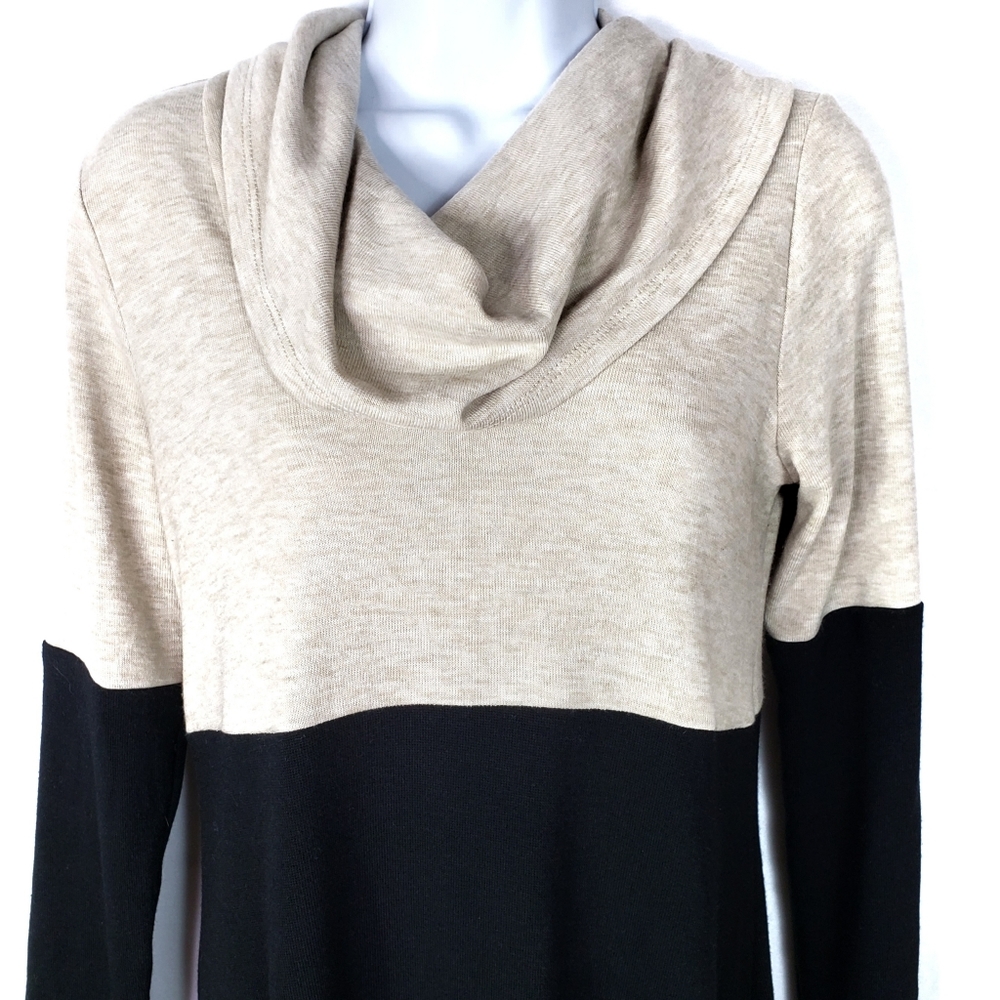 Karen Kane Women's Cowl Neck Sweater Tunic Dress XS EUC Career